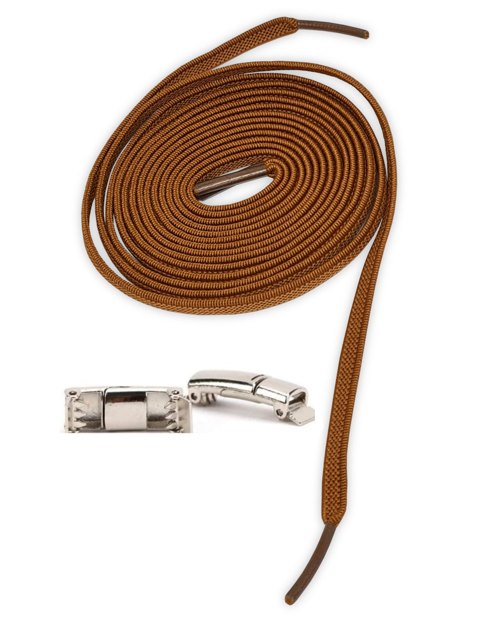 elastische schnürsenkel walnussbraun
