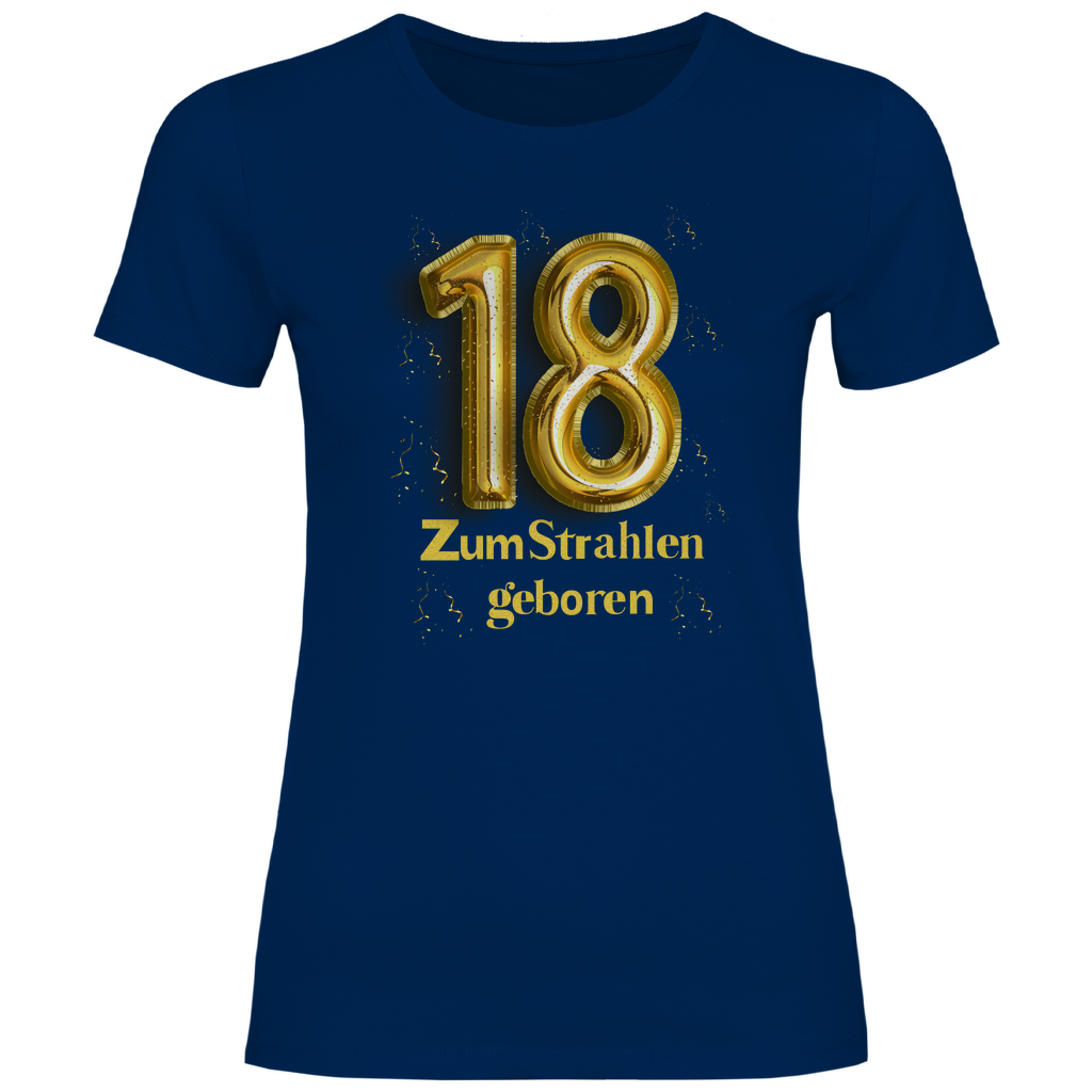 T Shirt 18 Geburtstag Frau Marine