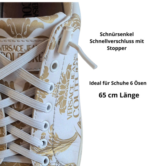 Elastische Schnürsenkel mit Stopper – 1 Paar