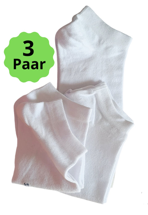 "3 Paar Sneaker Socken für Damen und Herren - Sportsocken aus Baumwolle"