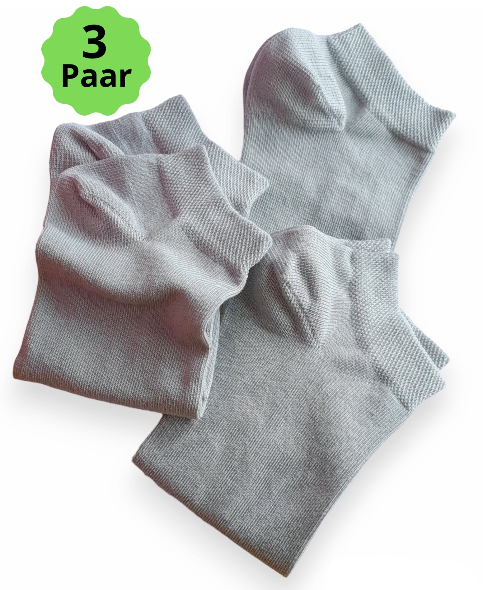 Sneakersocken Damen & Herren – 3 Paar, 35–42