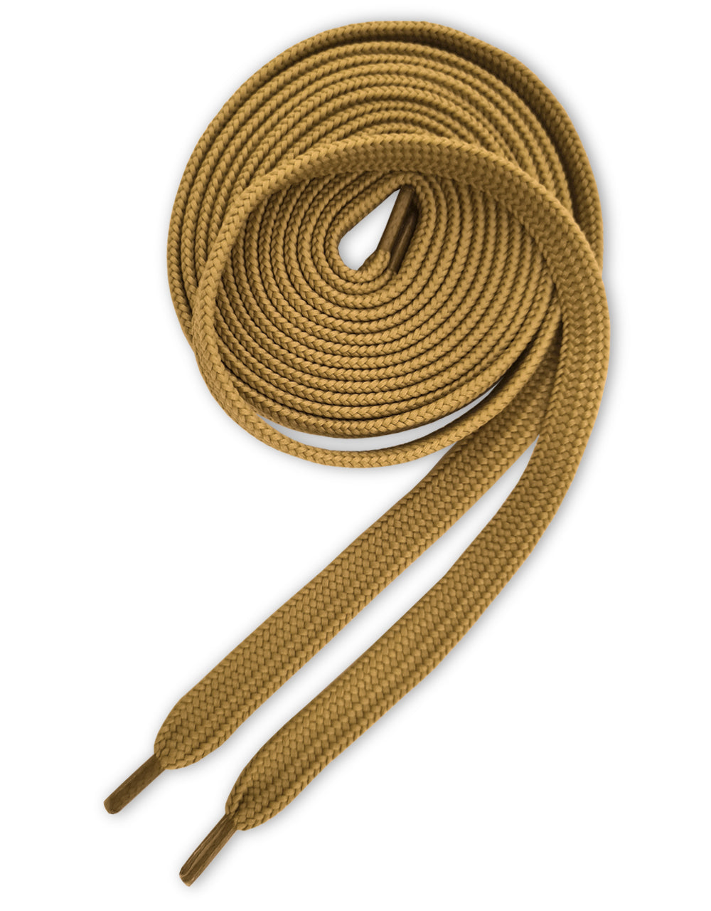 Goldbraune flache Schnürsenkel für Sneaker