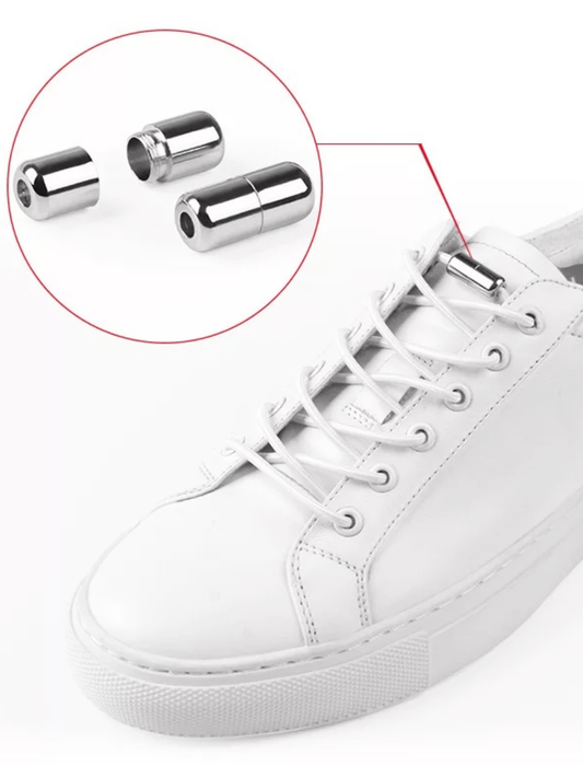 Gummi Schnürsenkel rund Schnellverschluss