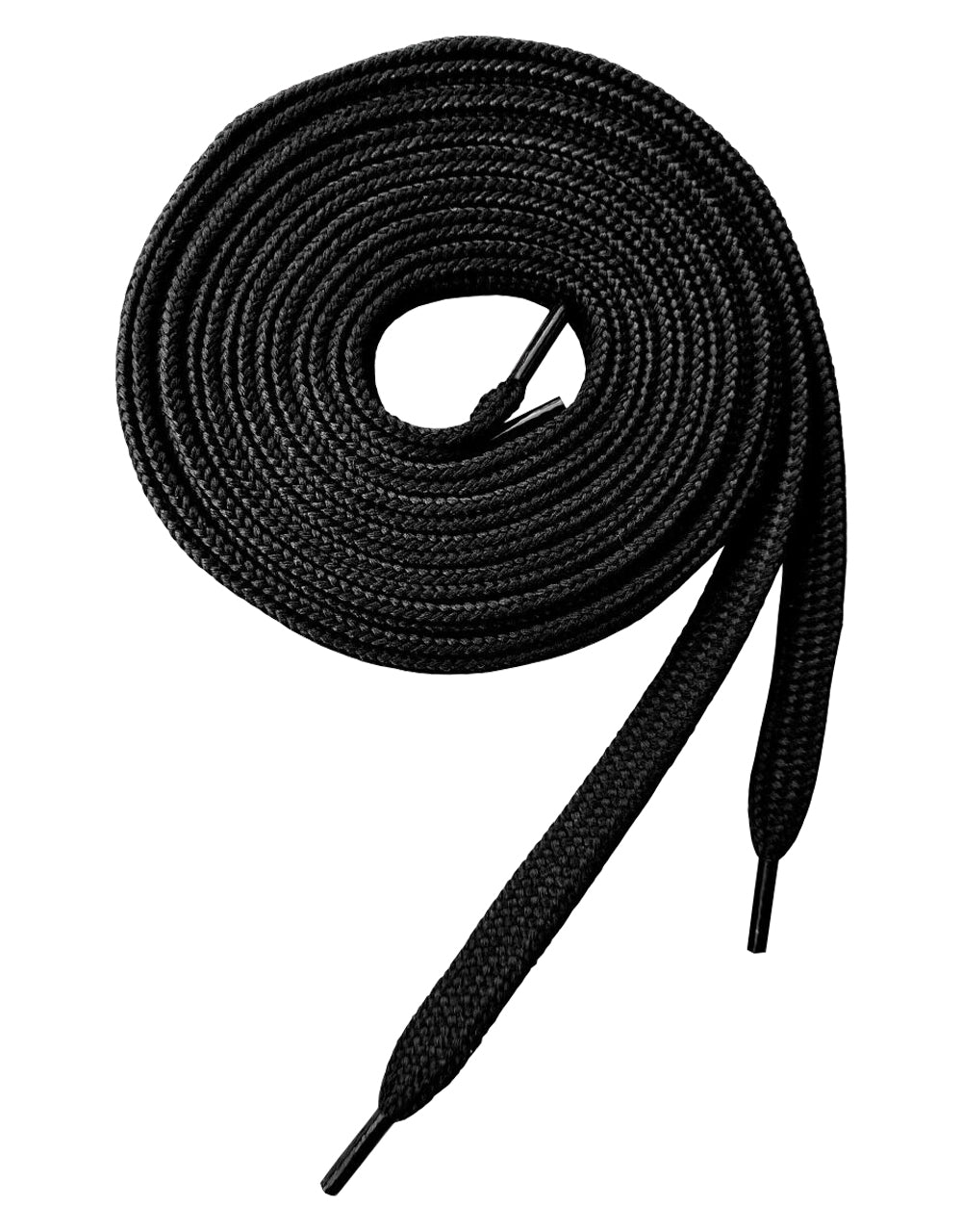 Schwarze flache Schnürsenkel für Sneaker