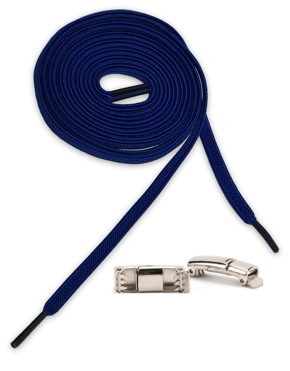 Lacets sans attaches avec fermeture magnétique en métal Plat