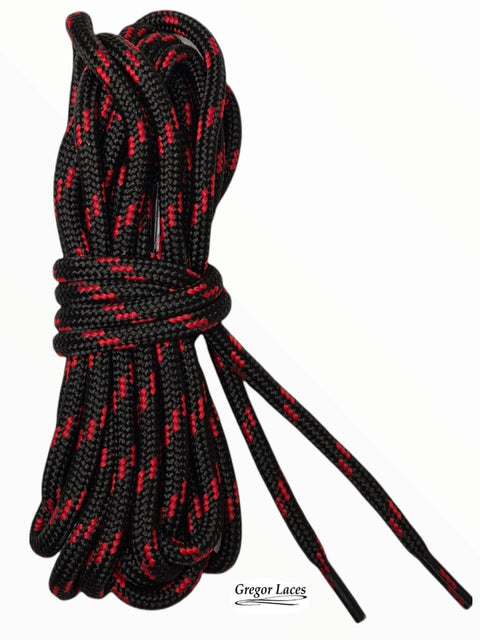 schnürsenkel schwarz rot für wanderschuhe 140cm